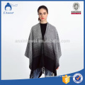 2016 hot selling woven jacquard autumn winter ponchos and shawls for ladies woman